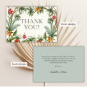 Tropical Jungle Baby Dusche Danke Karte