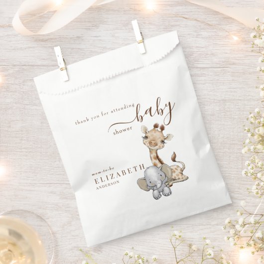 Tropical Jungle Baby Dusche Geschenktütchen (Ausgeschnitten)