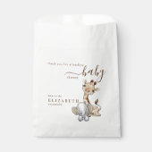 Tropical Jungle Baby Dusche Geschenktütchen (Vorderseite)