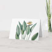 Tropical Jungle Banana Tree Strelitzia Vielen Dank Karte (Rückseite)