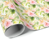 Tropical Jungle Floral Geschenkpapier (Rolleneckpunkt)