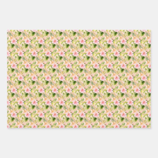 Tropical Jungle Floral Geschenkpapier Set (Vorderseite 2)