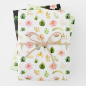 Tropical Jungle Floral Pattern Geschenkpapier Set (Beispiel)