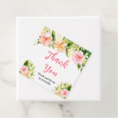Tropical Jungle Floral Wedding Geschenkanhänger (Beispiel)