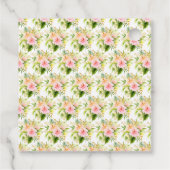 Tropical Jungle Floral Wedding Geschenkanhänger (Rückseite)