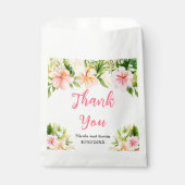 Tropical Jungle Floral Wedding Geschenktütchen (Vorderseite)