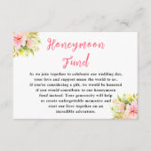 Tropical Jungle Floral Wedding Honeymoon Fund Begleitkarte (Vorderseite)
