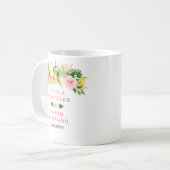 Tropical Jungle Floral Wedding Kaffeetasse (Vorderseite Links)