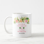 Tropical Jungle Floral Wedding Kaffeetasse (Links)