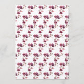 Tropical Jungle Floral Wedding Menükarte (Rückseite)