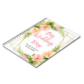 Tropical Jungle Floral Wedding Planner Notizblock (Linke Seite)
