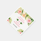 Tropical Jungle Floral Wedding Serviette (Ecke)