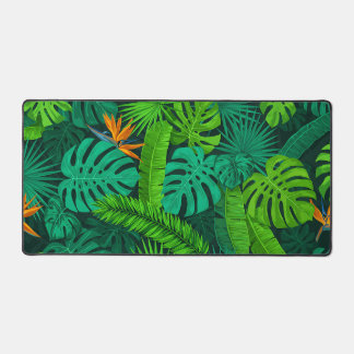 Tropical Jungle Foliage Pattern Schreibtischunterlage