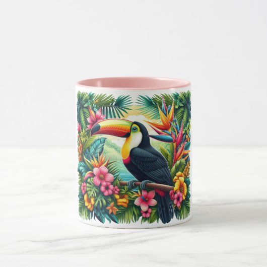 Tropical/Jungle Toucan bird Brazil Tasse (Zentrum)