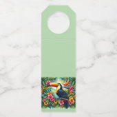 Tropical/Jungle Toucan bird  Flaschenanhänger (Vorderseite)