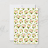 Tropical Jungle with Foliage Wedding RSVP Karte (Rückseite)