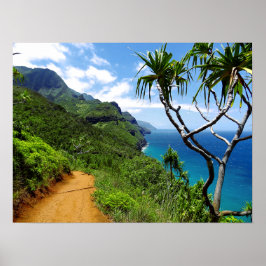 Tropical Kauai Nepali Küste Hawaii Poster