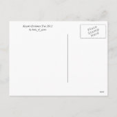 Tropical Kayak Weihnachtsbaum Feiertagspostkarte (Rückseite)