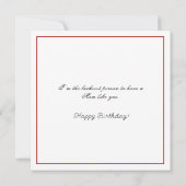 Tropical King Protea in Hübscher Glass Vase Karte (Rückseite)