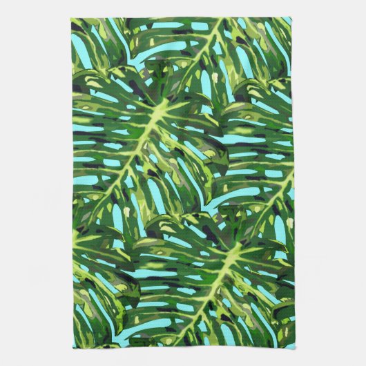 Tropical Kittuch Geschirrtuch (Vertikal)