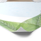 Tropical Koala Green Monstera Willkommen Poster (Ecke)