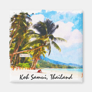 Tropical Koh Samui thailand Asia Beach Landschaft Magnet