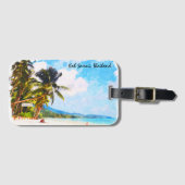 Tropical Koh Samui thailand Beach Landschaft Gepäckanhänger (Vorderseite (Horizontal))