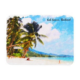 Tropical Koh Samui Thailand Beach Paradies Magnet
