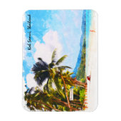 Tropical Koh Samui Thailand Beach Paradies Magnet (Vertikal)