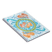 Tropical Koi Mandala Notizblock (Rechte Seite)