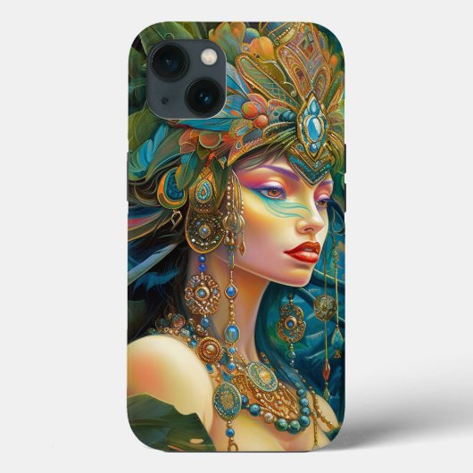 Tropical Lady Fantasy Art Case-Mate iPhone Hülle (Rückseite)