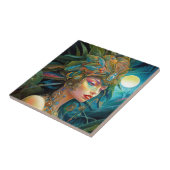 Tropical Lady Fantasy Art Fliese (Seite)