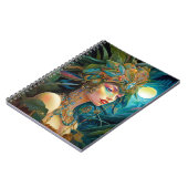 Tropical Lady Fantasy Art Notizblock (Linke Seite)