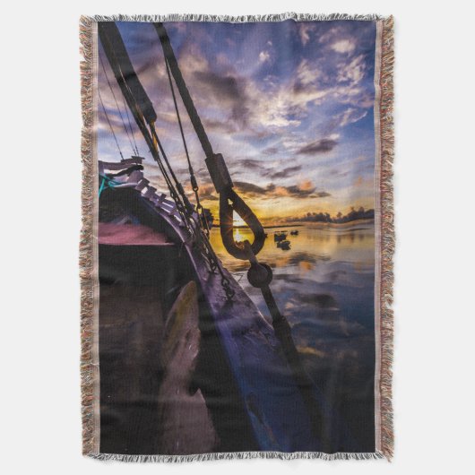 Tropical Lagoon Dawn Decke (Vorderseite Vertikal)