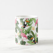 Tropical Leaf Flamingo Kaffeetasse (Mittel)