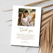 Tropical Leaf Foto Beach Hochzeit Vielen Dank Dankeskarte