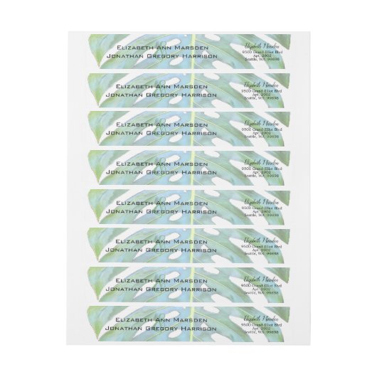 Tropical Leaf Greenery Monstera Wedding (Bogen)