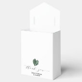 Tropical Leaf Monstera Grüne Gefälligkeitsbox Geschenkschachtel (Geöffnet)