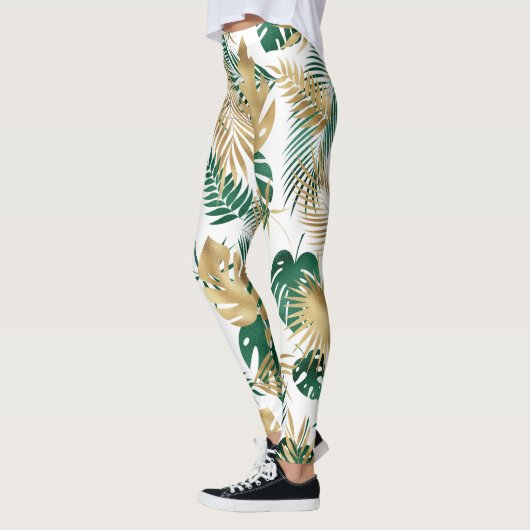 Tropical Leaf Pattern  Leggings (Links)