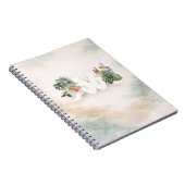 Tropical Leaves & Birds Aesthetic Design Notizblock (Rechte Seite)