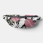 Tropical leaves bold exotic modern edgy botanical bauchtasche (Ablage )
