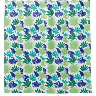 Tropical leaves duschvorhang