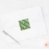 Tropical Leaves Floral Pattern Art Sticker (Umschlag)