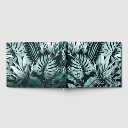 Tropical Leaves Gästebuch (Voll)