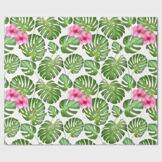 Tropical Leaves Geschenkpapier (Flach)