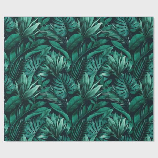 Tropical Leaves Geschenkpapier (Flach)
