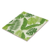Tropical Leaves & Monstera Seamless Pattern Fliese (Seite)
