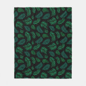 Tropical Leaves Pattern 2 Fleecedecke (Vorderseite)