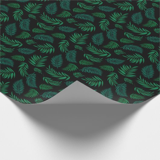 Tropical Leaves Pattern 2 Geschenkpapier (Ecke)