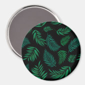 Tropical Leaves Pattern 2 Magnet (Vorderseite/Rückseite)